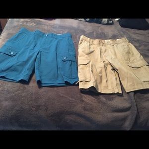 St. John’s Bay Cargo Shorts 2 pair
